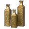 Decorative Antique Style Metal Bottle Shape Gold Floor Vase for Entryway, Living Room, Dining Room, Home Decor, Centerpiece, Ornamental, Vintage-Inspired, Elegant Tall Statement Piece, Metallic Finish